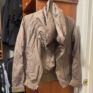 7 For All Mankind Taupe Bomber Jacket